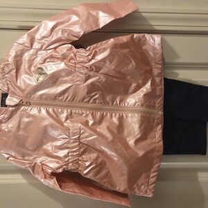 NWT Buffalo David 3-piece Set 2T Pink Metallic Lightweight Rain Jacket